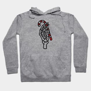 Skeleton Christmas Hand with candy Hoodie